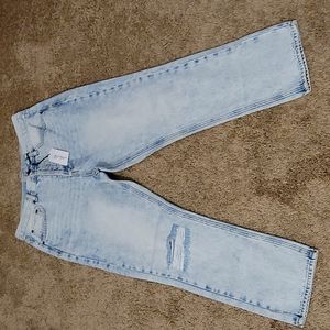 TWELVE BY ON TWELFTH VICI DOLLS HIGH RISE STRAIGHT ANKLE CROP JEANS 28 6 NWT